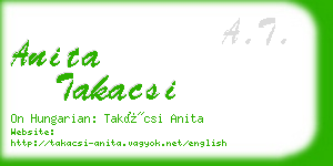 anita takacsi business card